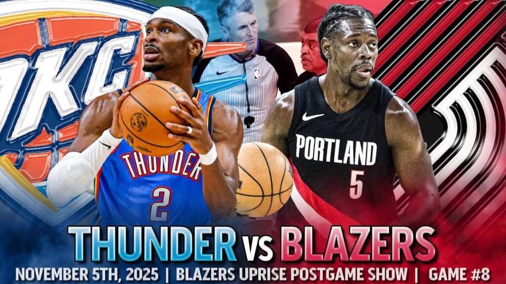 portland trail blazers vs okc thunder match player stats